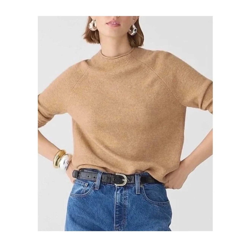 J.Crew Alpaca Wool Blend Rollneck Roll neck Minimalist Classic 90s Sweater L